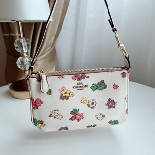 COACH 💯%  Coach CA738 Nolita 19 With Spaced Floral Field Print กระเป๋าคล้องแขน คล้องไหล่