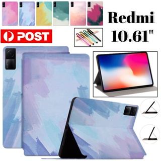 Folio เคสหนัง ฝาพับ ลายการ์ตูน กันกระแทก พร้อมช่องใส่บัตร สําหรับ Xiaomi Redmi Pad 10.61 นิ้ว 2022