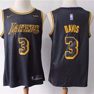 Lakers No. แฟชั่นคลาสสิก เสื้อกีฬา ปักลาย 3 Davis Black 2018 City Edition CU 346331