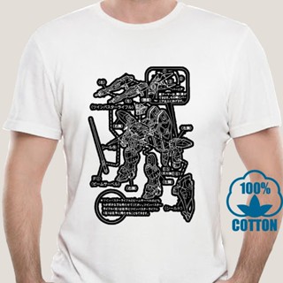 oversize T-shirt 5495a เสื้อยืดแขนสั้น พิมพ์ลายอนิเมะกันดั้ม Mech Robot ga Japan Harajuku Gunpla สไตล์คลาสสิก สําหรับผู้