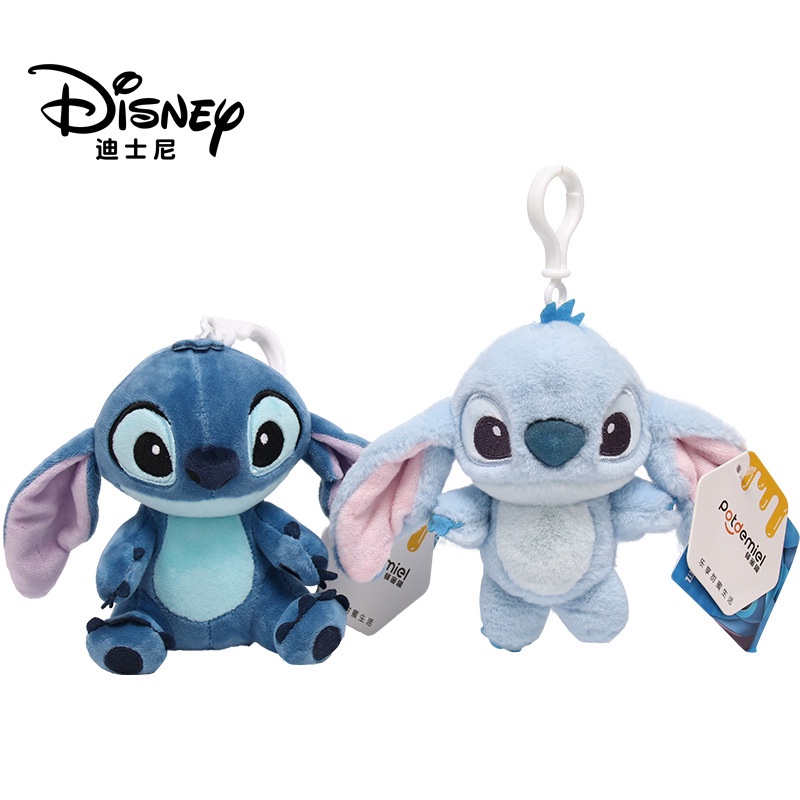 ดิสนีย์ตุ๊กตาจี้พวงกุญแจน่ารักสีฟ้ามอนสเตอร์ตะเข็บกระเป๋าหนังสือจี้เครื่องประดับตุ๊กตาของเล่นสําหรับของขวัญเด็ก
