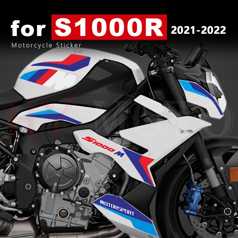 สติกเกอร์รถจักรยานยนต์กันน้ําตกแต่งรูปลอก S1000R 2021 อุปกรณ์เสริมสําหรับ BMW S1000 S 1000 R 1000R M