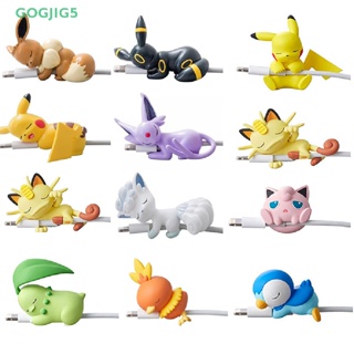 [GOGJIG5] สายเคเบิล USB รูป Pokemon Pikachu สําหรับป้องกันสายเคเบิลข้อมูล UOO