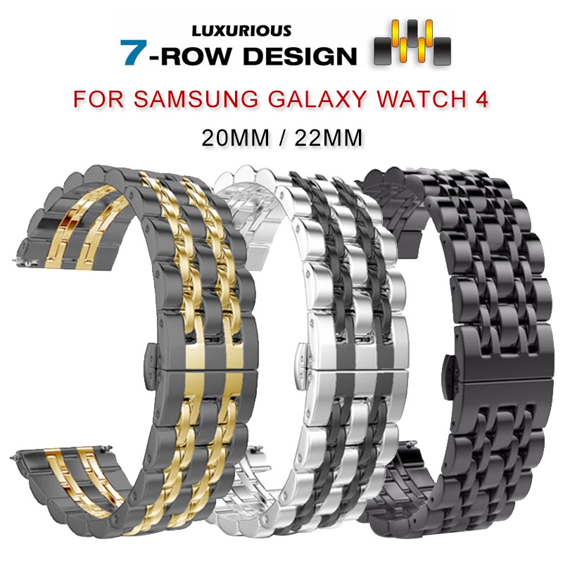สายนาฬิกาข้อมือ สเตนเลส ปลดเร็ว 20 22 มม. แบบเปลี่ยน สําหรับ Samsung watch 3 41 มม. 45 มม. Samsung Galaxy (42 46) Gear S3 S4 S2 Frontier Classic