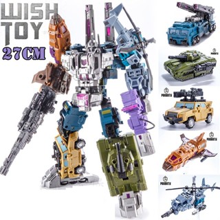 หุ่นยนต์ฟิกเกอร์ Transformation Bruticus PT05 PT-05 Combination 5 IN 1 G1 Combaticons Oversize 27 ซม. ของเล่นสําหรับเด็ก 2SWA