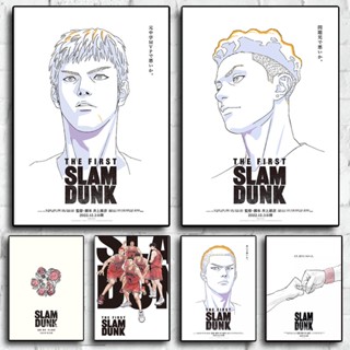 โปสเตอร์ผ้าใบ ลายอนิเมะ The First Slam Dunk สไตล์ญี่ปุ่น สําหรับตกแต่งผนังห้อง 2022