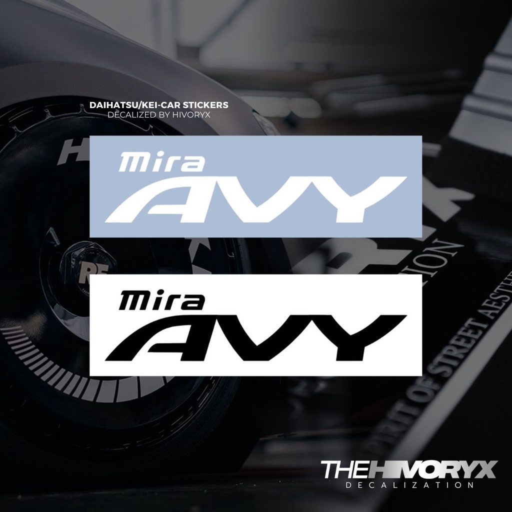 MIRA AVYDAIHATSU/TOYOTA/KEI CAR/KCAR CAR DECAL AUTOMOTIVE DIE-CUT สติ๊กเกอร์ไวนิล – HIVORYX