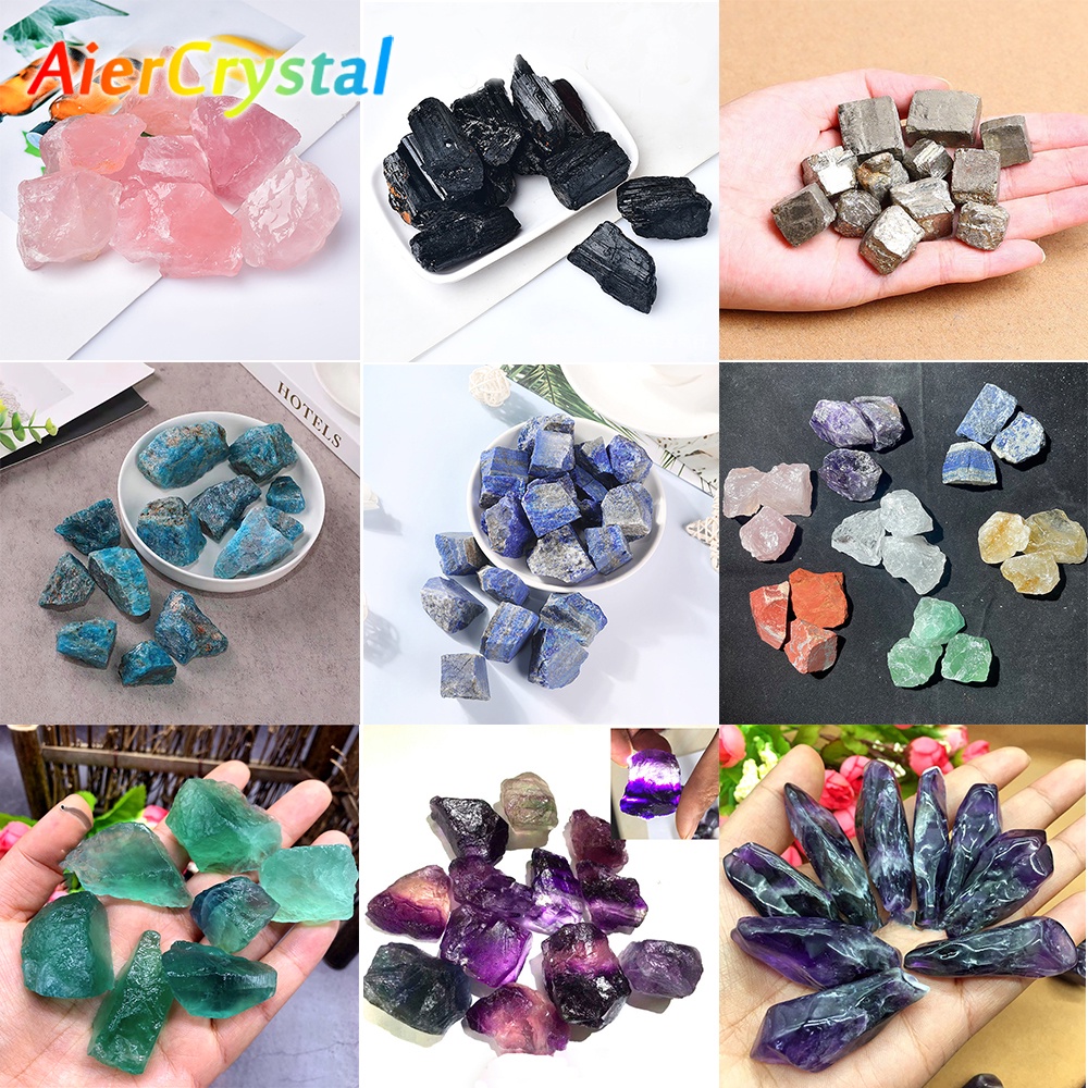 หินคริสตัลธรรมชาติ Apatite สีชมพู สําหรับเก็บสะสมแร่หินเรกิ