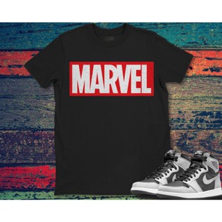 เสื้อยืด พิมพ์ลายโลโก้ Marvel สไตล์คลาสสิก สําหรับผู้ชาย และผู้หญิง