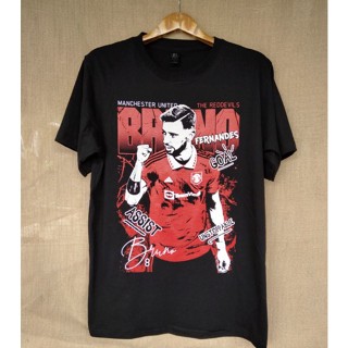 เสื้อยืดพิมพ์ลายเสื้อยืดผ้าฝ้าย Bruno Fernandes t-shirt