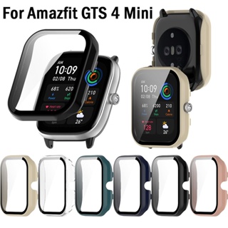 สําหรับ Huami Amazfit GTS 4 Mini PC เคสกระจกนิรภัย สมาร์ทวอทช์ ป้องกันหน้าจอ กันชน เคส