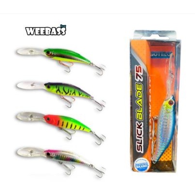 เหยื่อปลอม WEEBASS SOTELO - รุ่น SLICK BLADE 75 M8989 (75mm) เหยื่อปลั๊ก