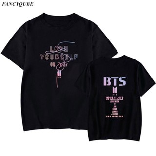 【leee】เสื้อยืดแขนสั้นพิมพ์ลาย KPOP BTS Love Yourself xe8xbdu 2030เสื้อยืด ขนาด: S-4XL