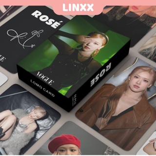 Linxx โปสการ์ด อัลบั้ม BLACK PINK Rose Vogue Lomo Card Kpop 55 ชิ้น