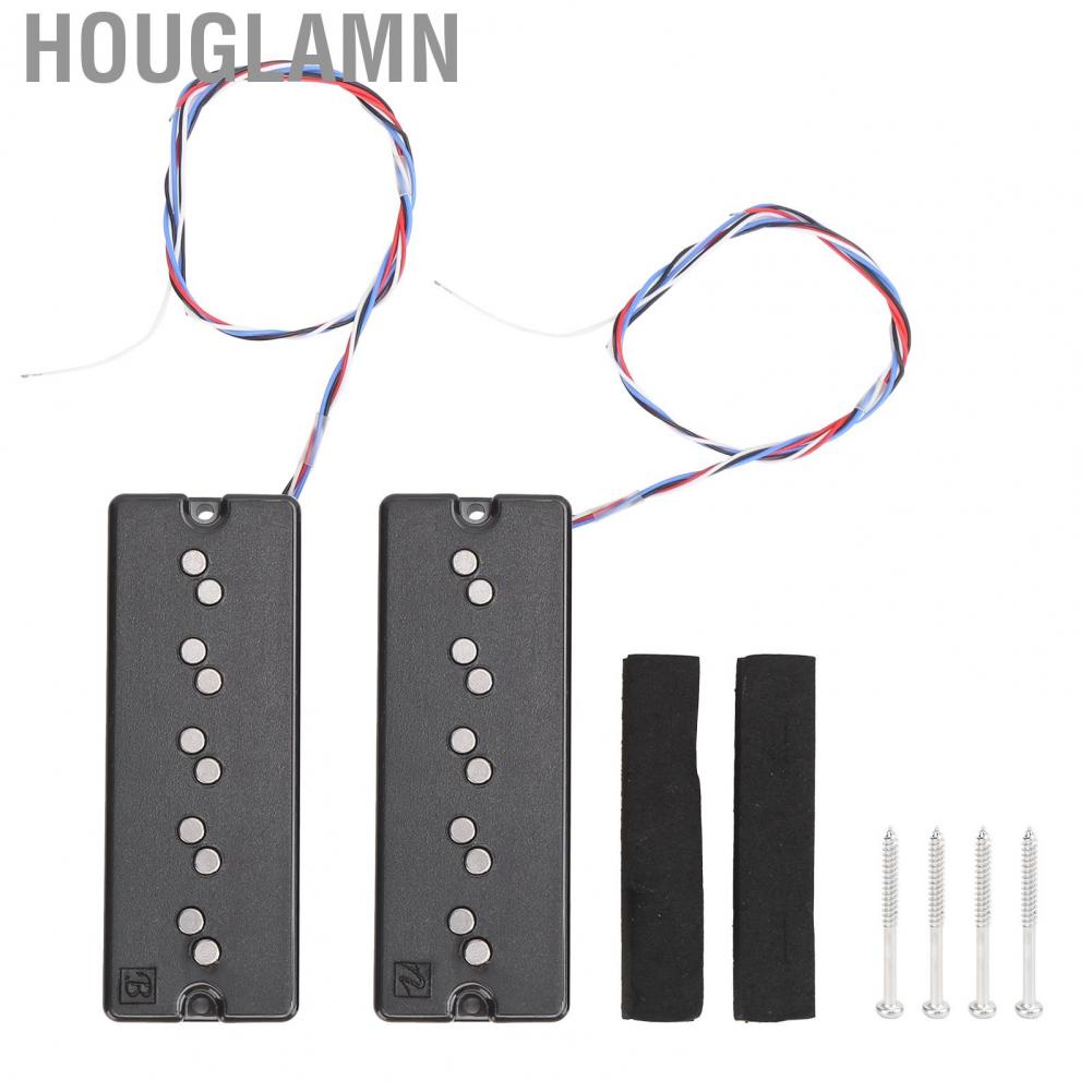 Houglamn Double 5‑String Guitar Bass Pickup Set for Instrument Parts
