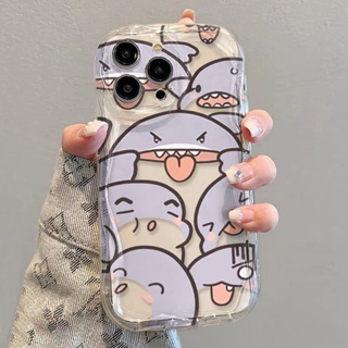 ✅เคสโทรศัพท์มือถือแบบนิ่ม ใส กันกระแทก ลายฉลาม Grimace สําหรับ iPhone 14 13promax 12 11 7 8p xsxr P2TC