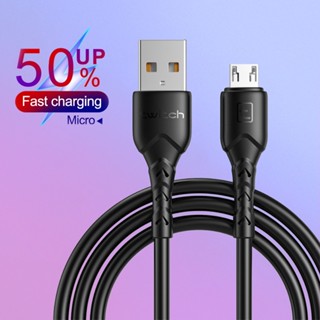 0.5 ม. / 1 ม. / 2 ม. สายเคเบิล Micro USB ชาร์จเร็ว สายเคเบิลข้อมูล ซิงค์ด่วน สายชาร์จ สําหรับ Huawei Samsung Xiaomi Android โทรศัพท์มือถือ สายไฟ อุปกรณ์เสริม