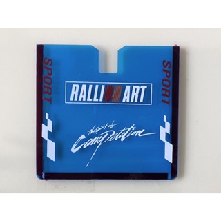 กรอบป้ายทะเบียน กรอบใส่ป้ายพรบ ภาษีรถยนต์แบบใส อะคริลิค ลาย RALLY ART มี 3 สี