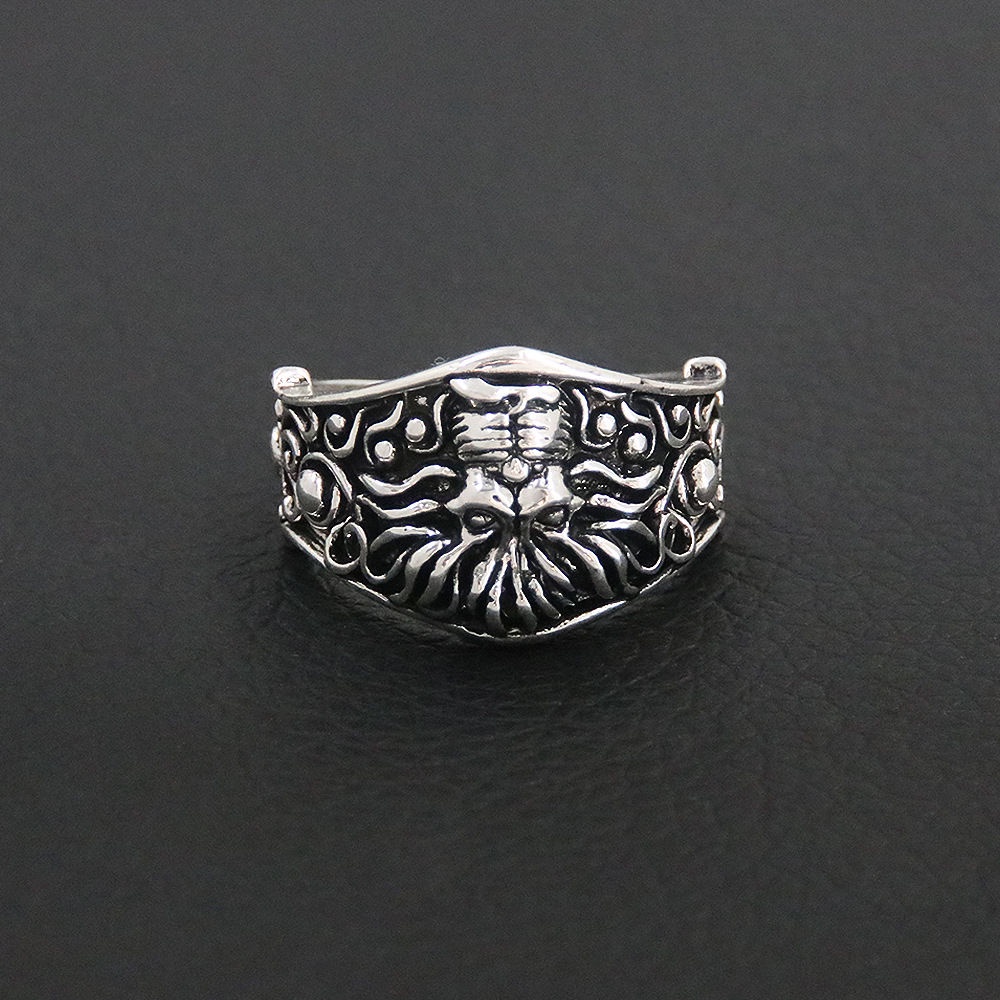 Cthulhu Mythos ring Deep Sea Dream Ring แหวนปรับได้ Dark Magic Myth Retro แหวน