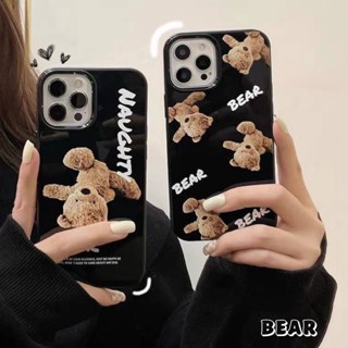 เคสโทรศัพท์สกรีนลายตุ๊กตาหมี แบบนิ่ม สำหรับรุ่น13 13PRO 12 Pro Max 11 8plus 7plus Plus7 8 XR SE 11Pro Max#125