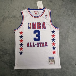 ขายดี NBA Iverson No. เสื้อกีฬาลําลอง ปักลาย 3 Jersey สไตล์เรโทร สําหรับผู้ชาย 455271