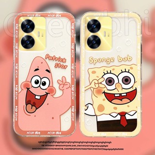 เคสโทรศัพท์มือถือ ซิลิโคนนิ่ม ใส ลายการ์ตูน Sponge Bob Patrick Star น่ารัก สําหรับ Realme C55 NFC 2023 RealmeC55