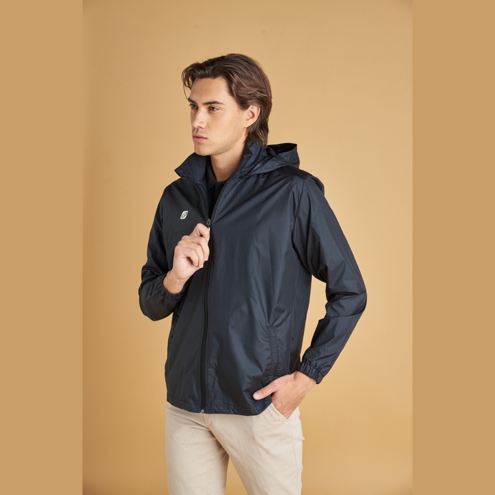 EGO SPORT STW2026 เสื้อแจ็คเก็ต มีฮู้ด ป้องกัน UV  เสื้อรีดเหงื่อ  เสื้อลดน้ำหนัก ผ้าร่ม บางเบาใส่สบายไม่หนัก - รูปที่ 4