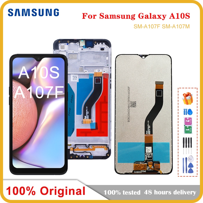 A107 6.2 "; สําหรับ SAMSUNG Galaxy A10S 2019 SM A107F A107M DS จอแสดงผล LCD Touch Screen Digitizer A