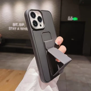 สําหรับ iPhone Air 17 Pro Max 16 Pro 15 14 15 14 13 12 mini 11 Xs Max XR 7 8 6S Plus SE เคสโทรศัพท์แม่เหล็กดีลักซ์ พร้อมขาตั้ง, เคสโทรศัพท์ สายรัดข้อมือ