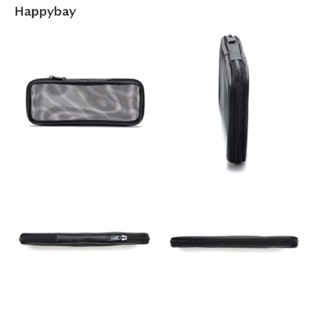 &lt;Happybay&gt; กระเป๋าตาข่ายแต่งหน้า มีซิป สีดํา สําหรับออฟฟิศ เดินทาง ลดราคา