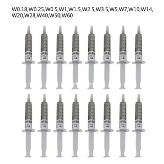 【MT】 16 Pieces W0.18-W60 Compound Syringes Diamond Lapping  for Metal Polishing