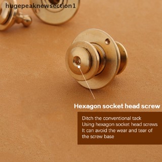 hugepeaknewsection1 1 piece Brass Bag Lock Spring Buckle Case Metal Insert Lock Round Head Decorate DIY Accessories Leather Craft Hardware Nice