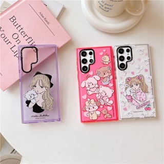 CASETIFY【Mousse Girl】เคสโทรศัพท์มือถือ TPU นิ่ม แบบใส กันกระแทก ลายภาพประกอบ mikko น่ารัก สําหรับ Samsung Galaxy S23 Ultra S21 S22 Plus S20 S22 Ultra S20+