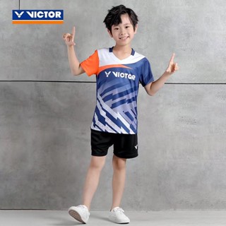 Yonex ใหม่ ชุดเสื้อกีฬาแบดมินตัน แขนสั้น แบบแห้งเร็ว สําหรับเด็กนักเรียน 1918B