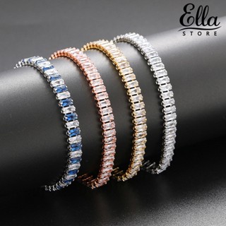 Ellastore123 สร้อยข้อมือ ประดับเพทาย พลอยเทียม หลากสี ของขวัญวันเกิด สําหรับผู้หญิง