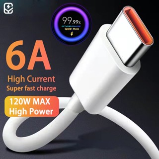 【Shipping Now】สายชาร์จเร็ว Xiaomi Type-C 120W 6A Data Cable สำหรับ Xiaomi 12 Mi11 Mi10 Mix3 Redmi 30 Pro k20 k30 k40