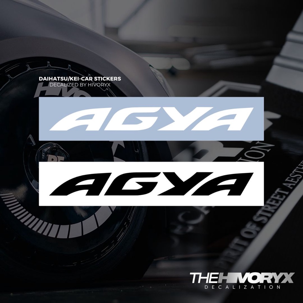 AGYADAIHATSU/TOYOTA/KEI CAR/KCAR CAR DECAL AUTOMOTIVE DIE-CUT สติ๊กเกอร์ไวนิล – HIVORYX