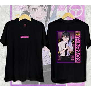 [S-5XL] Chainsaw Man - Kobeni Anime เสื้ออินเทรนด์เสื้อยืดลำลองผ้าฝ้ายพิมพ์ Tee