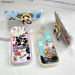 Realme C35 C33 C30 C31 เคสเรียวมี สำหรับ Case ONE PIECE Luffy Cartoon เคส เคสโทรศัพท์ เคสมือถือ Full Cover Soft Clear Phone Case Shockproof Cases【With Free Holder】