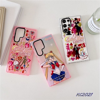 CASETIFY เคสโทรศัพท์มือถือแบบนิ่ม TPU ใส กันกระแทก ลายการ์ตูนเซเลอร์มูน สําหรับ Samsung Galaxy S23 Ultra Plus S22 Ultra S20 S21 Ultra Plus S20+