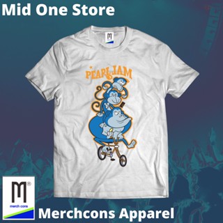 oversize T-shirt Mod178/kaos BAND PEARL JAM MONKEYS ป้ายแท็ก MERCHCONS SIZE Outside/KAOS Music DISTRO S-5XL