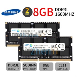 ใหม่ หน่วยความจําแล็ปท็อป โน้ตบุ๊ก สําหรับ Samsung 16GB 8GB PC3L-12800S 2Rx8 DDR3L 1600MHz 1.35V SODIMM RAM SDRAM