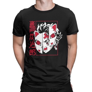 [S-5XL]เสื้อยืด พิมพ์ลายอนิเมะ Tanjiro Kamado Demon Slayer ของแท้ สําหรับผู้ชาย