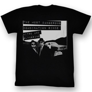 [S-5XL] เสื้อยืดลําลอง พิมพ์ลาย Blues Brothers Danger เข้ากับทุกการแต่งกาย สําหรับผู้ชาย 137007