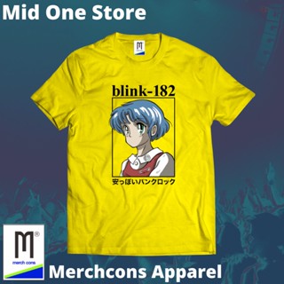 oversize T-shirt Mod164/kaos BAND BLINK-182 ป้ายแท็กอนิเมะ DISTRO S-5XL