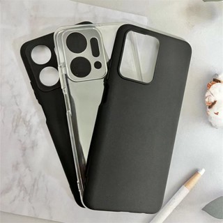 เคสโทรศัพท์ TPU แบบนิ่ม เนื้อแมตต์ สีดํา สําหรับ Honor X7A