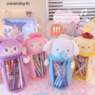 Renbg Kawaii Sanrio กล่องดินสอ ตุ๊กตาการ์ตูนน่ารัก ผ้ากํามะหยี่ขนนิ่ม ใส่ปากกา ของเล่น TH