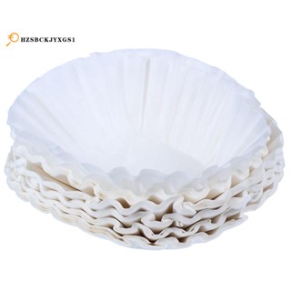 500Pcs 25Cm Sheets American Commercial Coffee Filter Paper Basket Coffee Filters Coffee Ware Coffee Filters (White)