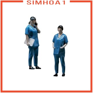 [Simhoa1] ฟิกเกอร์เรซิ่น รูปคน 1:64 อุปกรณ์เสริม สําหรับรถไฟไดโอราม่า