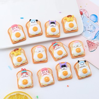 ✨ไง น่ารัก✨การ์ตูนสัตว์ ไข่เจียว ขนมปังปิ้ง น่ารัก diy ครีม กาว เคสโทรศัพท์ กิ๊บติดผม จี้เครื่องประดับ เรซิน อุปกรณ์ขายส่ง